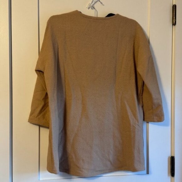 Harper Tunic in Elizabeth Suzann Fawn Lightweight Wool (handmade) - OSM - Picture 2 of 16